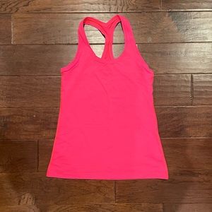 Lululemon Cool Racerback Tank, size 10, hot pink